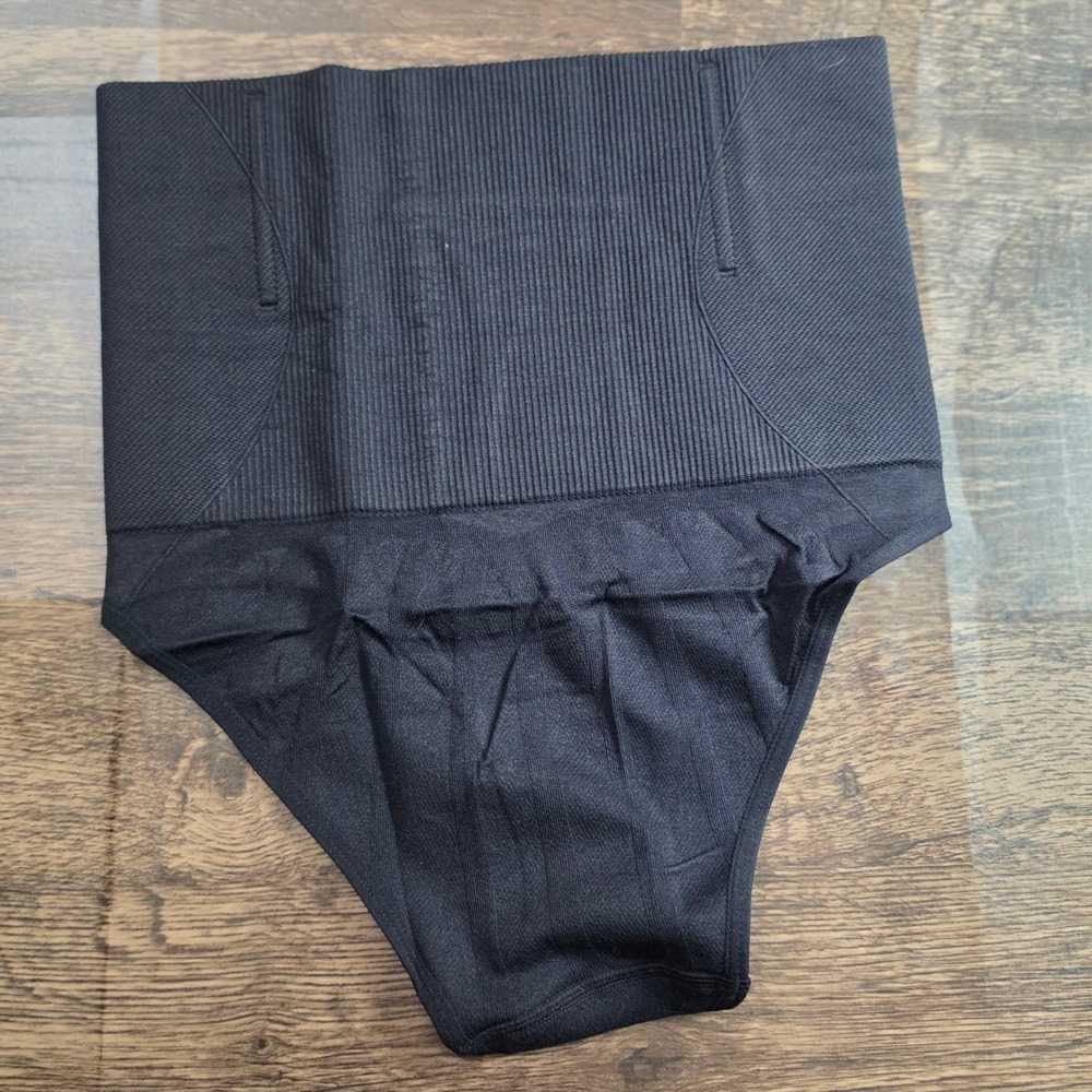 SHAPEWEAR Briefs Women Size L Black High Waist Tummy Control Seamless‎